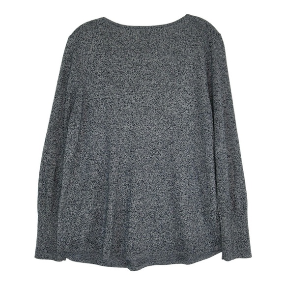 NIC+ZOE Marled V-Neck Casual Long Sleeve Knit Top Tee Women’s Size Medium - Picture 2 of 11